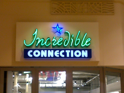 Open-face perspex fabricated letters Open-face perspex fabricated letters