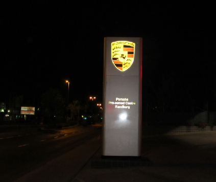 Pylon type signs Pylon type signs